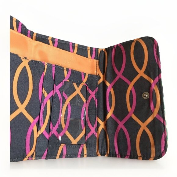 VERA BRADLEY Tri Fold Euro Wallet - Jazzy Blooms - Picture 4 of 5